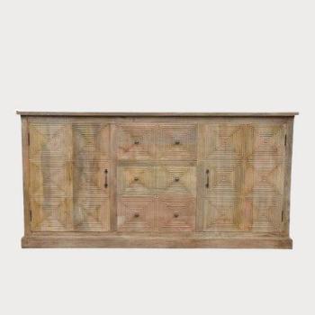 CREDENZA DECORAZIONI GEOMETRICHE 193X40XH.97
