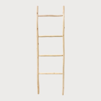 SCALETTA IN LEGNO NATURALE H 150 x 45 cm