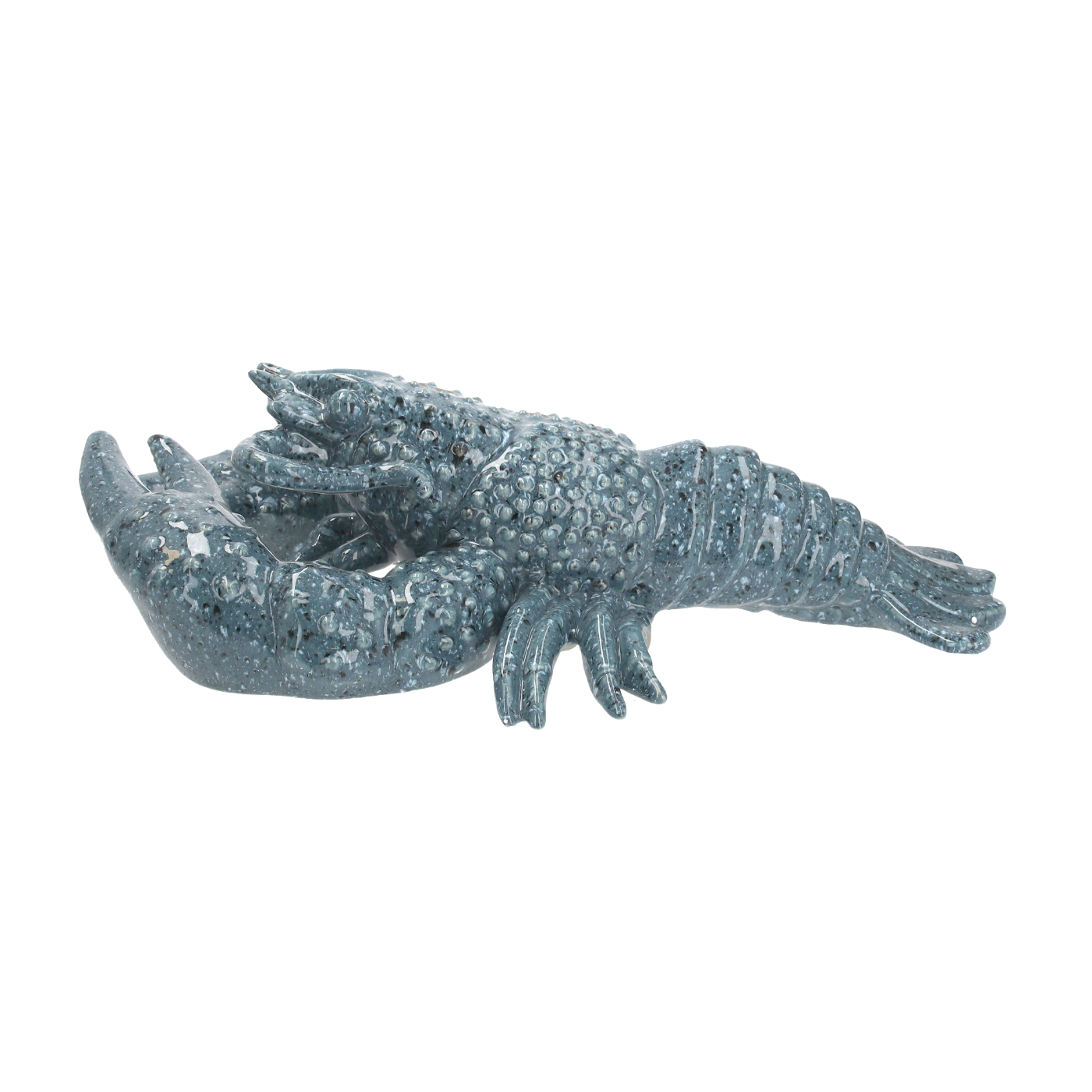 ARAGOSTA IN CERAMICA EFFETTO GRANITO H.16X45X22 CM 