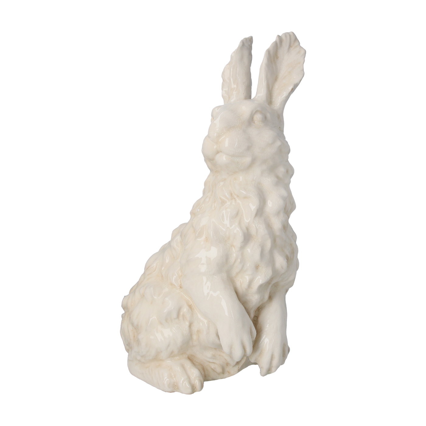 CONIGLIO IN CERAMICA BIANCO H.44X26X20